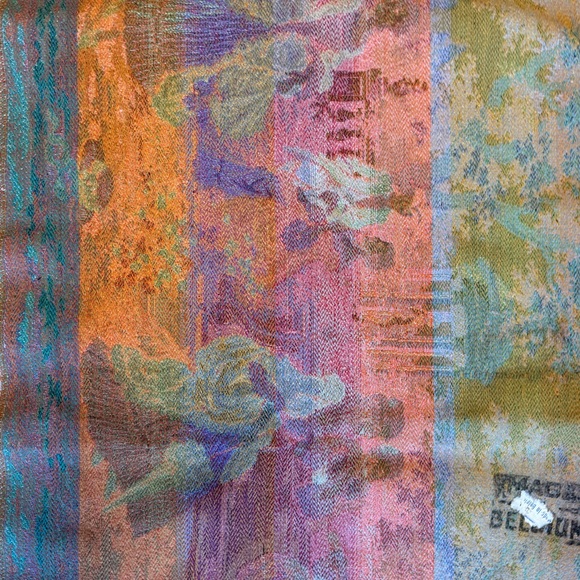 Belgium Tapestry Jardin Louis XV Motifs 2+3 ~ 20”x56” Victorian Dance Scene - Picture 10 of 15